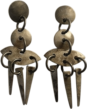 VTG Taxco Sterling Silver Dangle Earrings