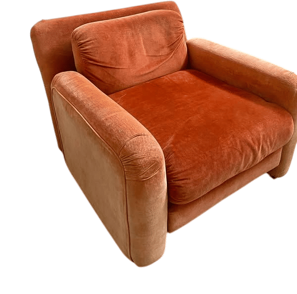Very comfortable orange Armchair