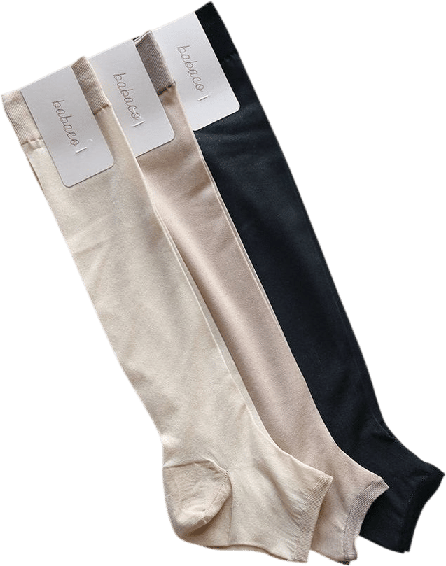 Toeless Sheer Knee High Socks
