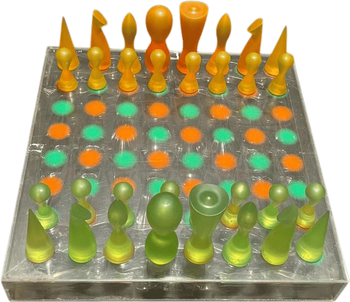 Futuristic Chess Set - designed by Karim Rashid - Modern Props Hollywood