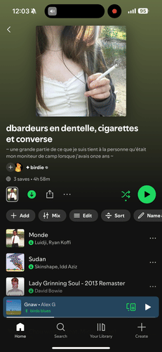 my little random french playlist ive had in repeat