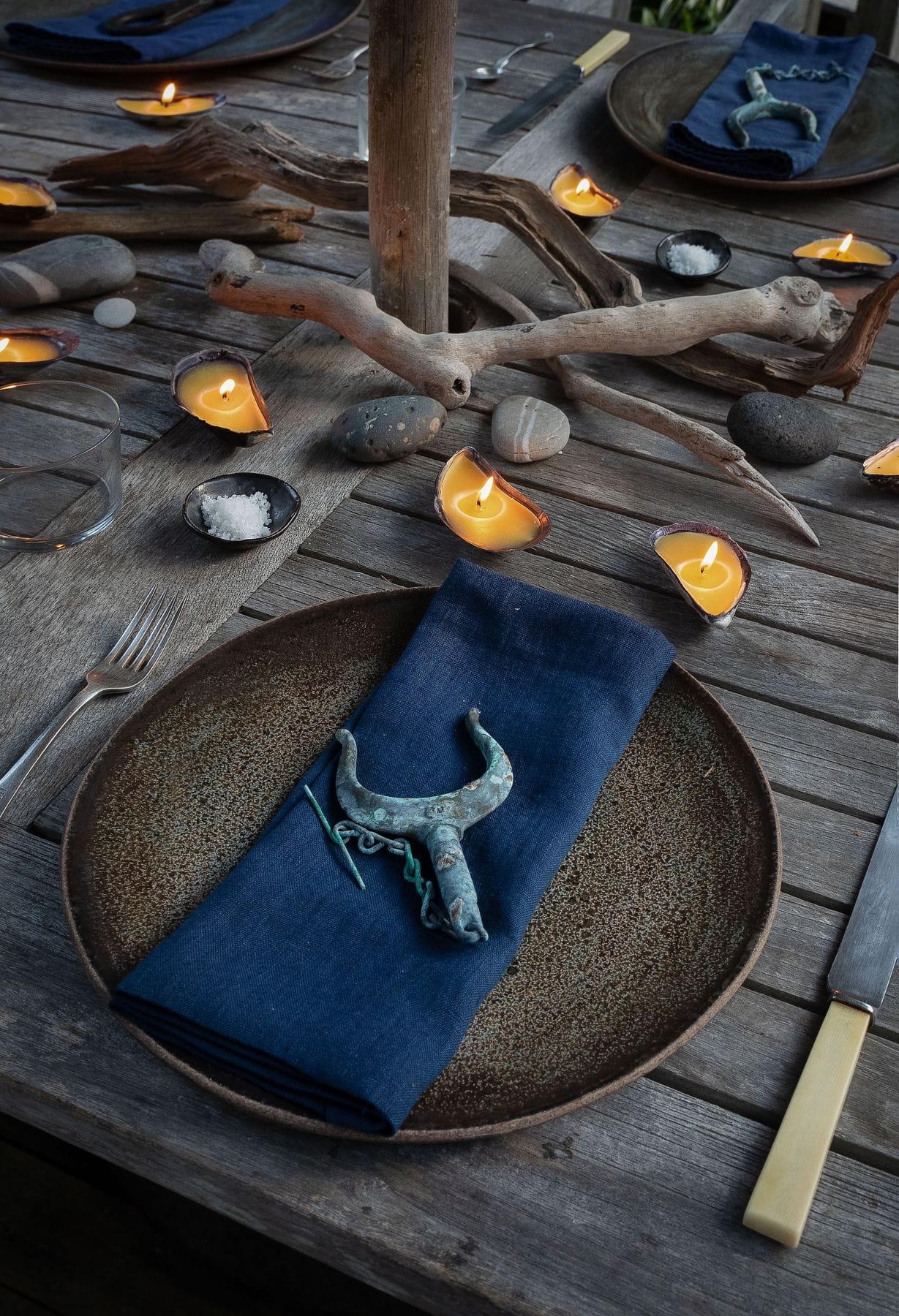 DIY Mussel Shell Votives