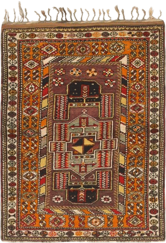 4' x 5' 7 Hand Knotted Anatolian Wool Rug