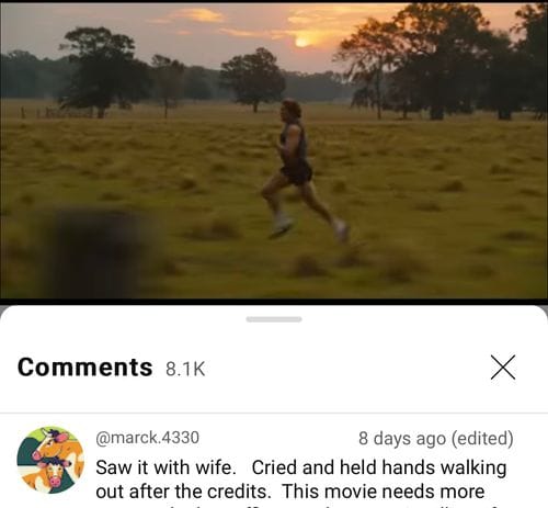 Reading the Youtube comments
