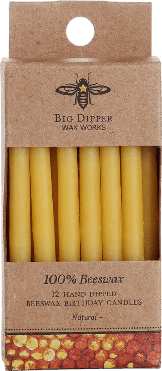 Big Dipper Wax Works Birthday Tapers - Natural | Grove Collaborative