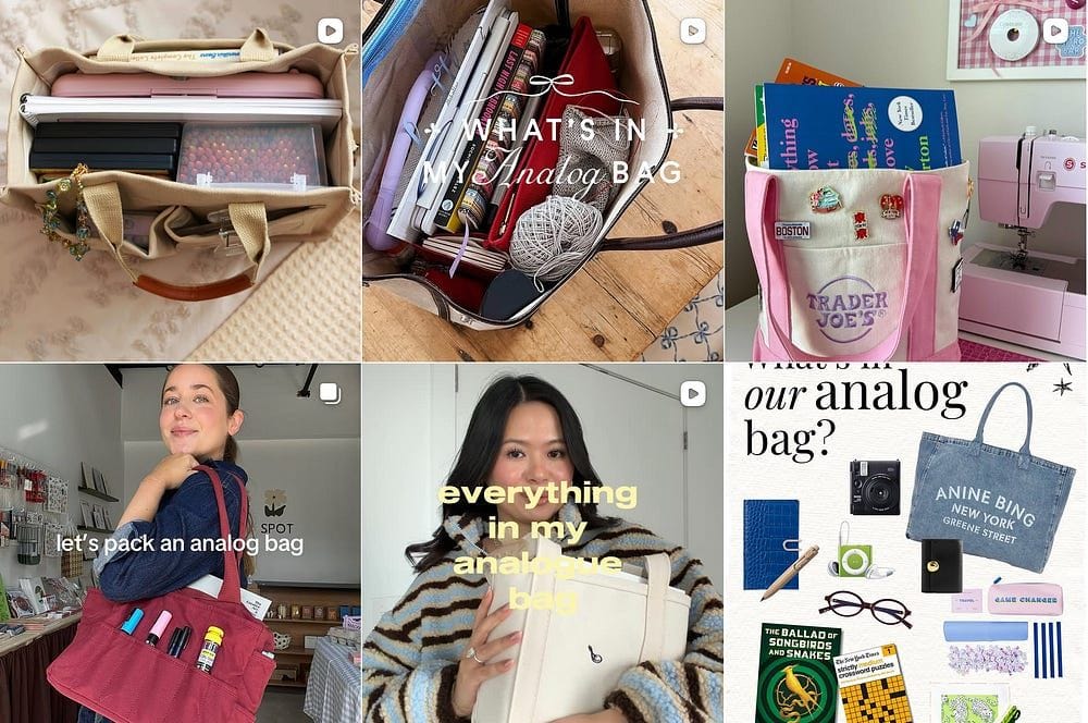 I See Your Analog Bags, and I Raise You An Analog Cart