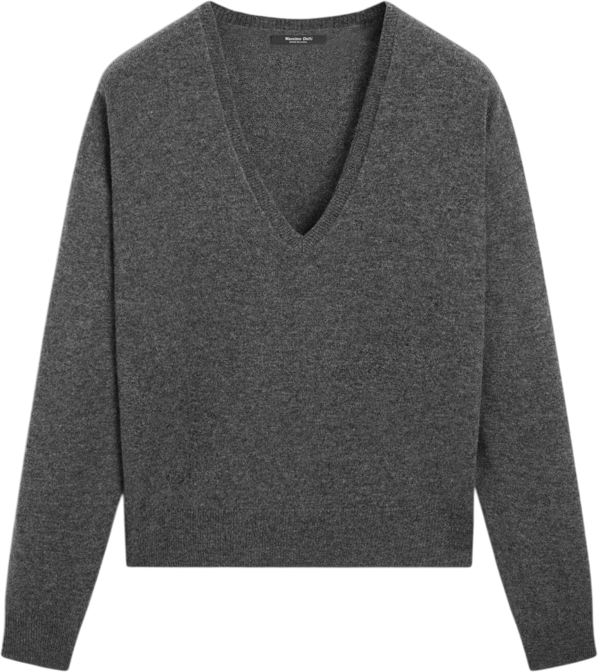 V-Neck Wool Blend Sweater