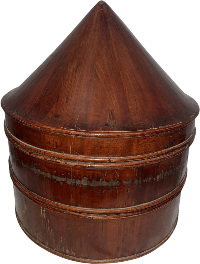 1920s Three Tiered Chinese Hat Box