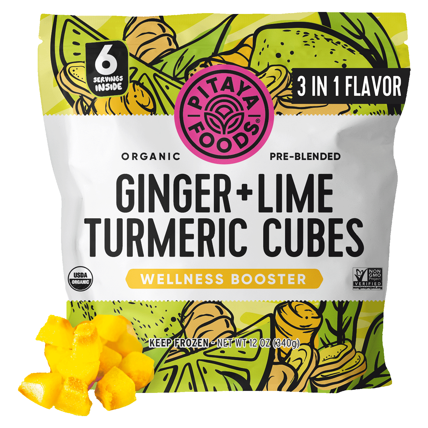 Pitaya Foods Organic Ginger Lime Turmeric