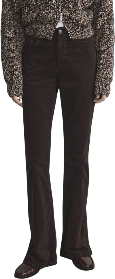 Velvet flared jeans - Women | MANGO USA