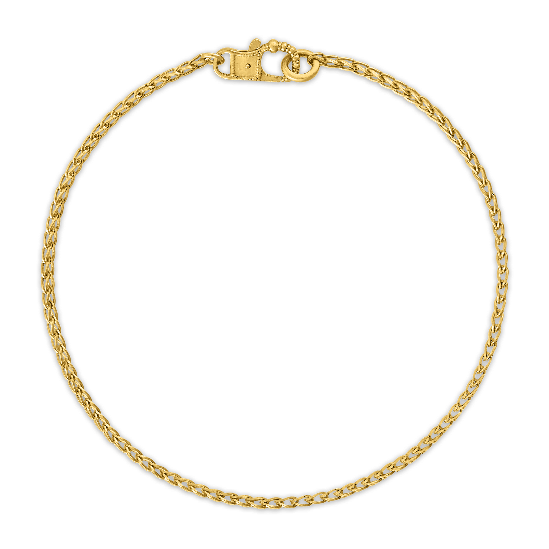 Small Solo Chain Bracelet with Fibula Clasp