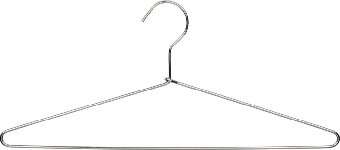 Chrome hangers (for when you have too many clothes)