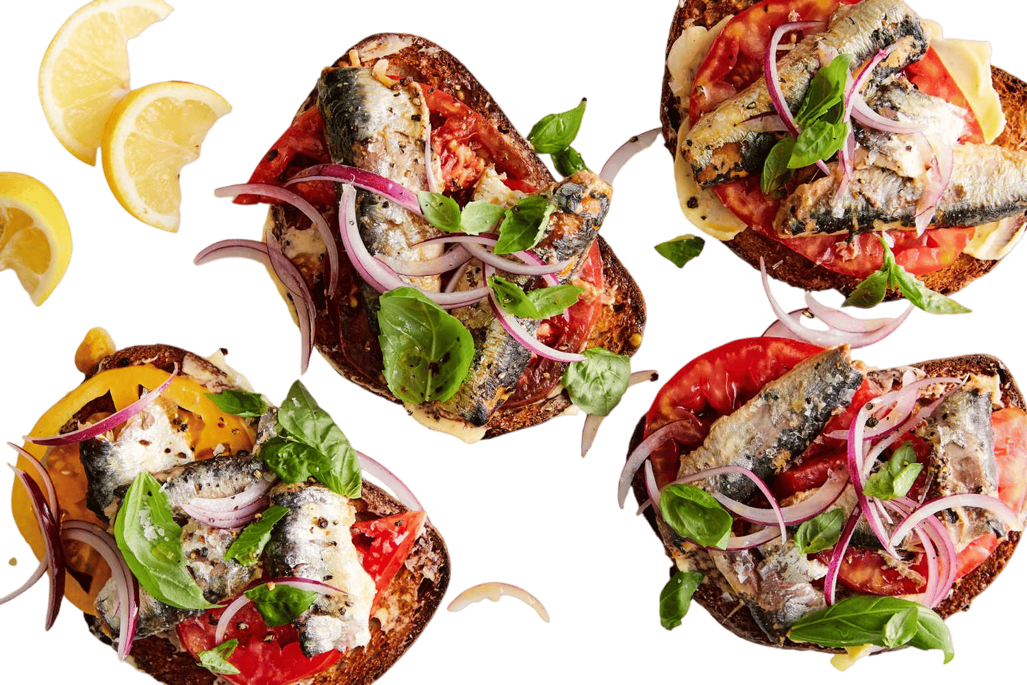 Sardine Toasts With Tomato and Sweet Onion (Melissa Clark)