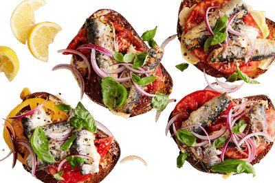 Sardine Toasts With Tomato and Sweet Onion Recipe