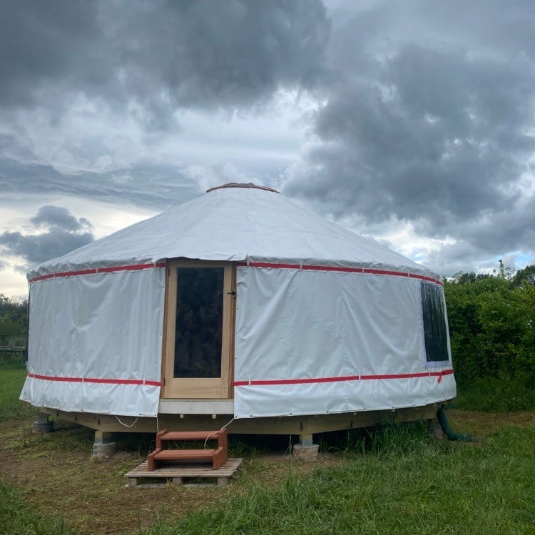 HANGING OUT IN A YURT!