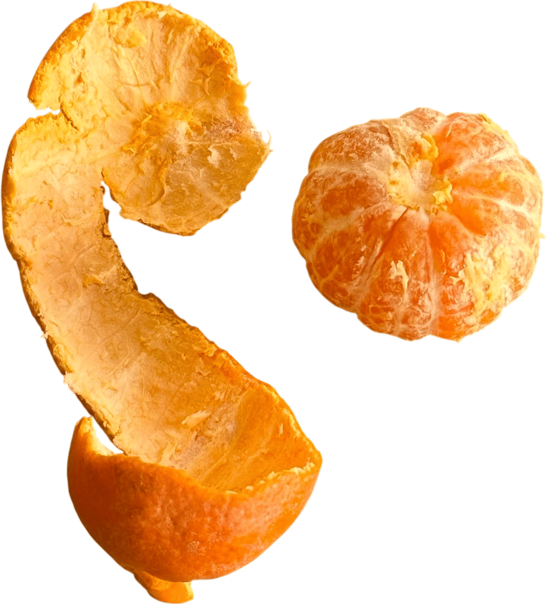 peeling a clementine in one go