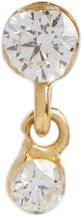 MARIA TASH | Invisible 14kt Gold Single Drop Earring With Diamonds
