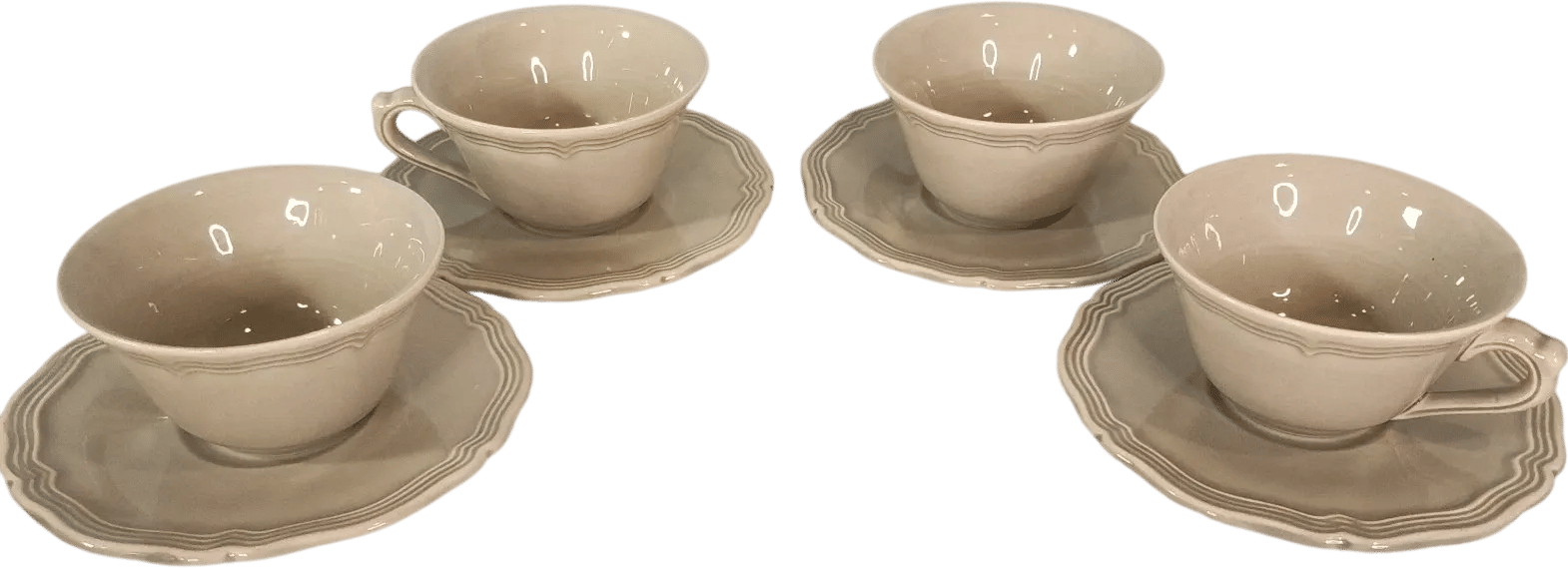 Le Poët-Laval Cups & Saucers, Set of 4