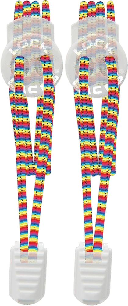 Rainbow bungee laces
