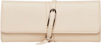 Belted Clutch Cream