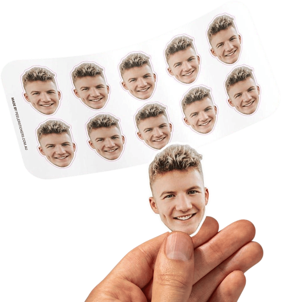 Custom Face Sticker Sheet