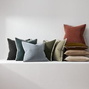 west elm classic cotton velvet pillow cover