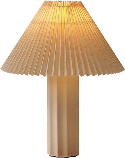 Carlotta Pleated Ceramic Table Lamp
