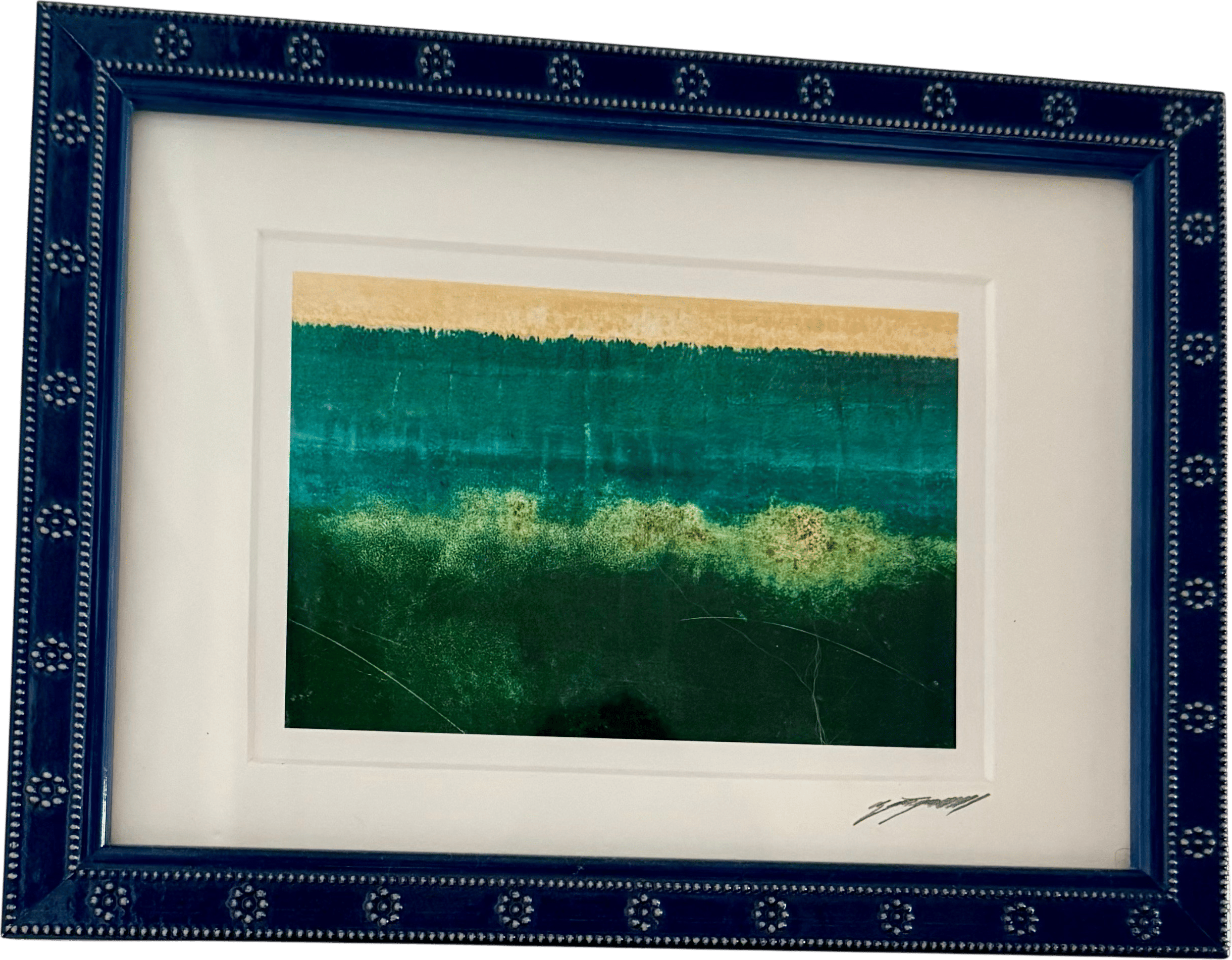 Glossy embossed frame
