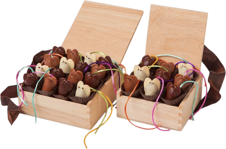 L.A. Burdick Chocolates Signature Chocolate Mice, 16 Pieces