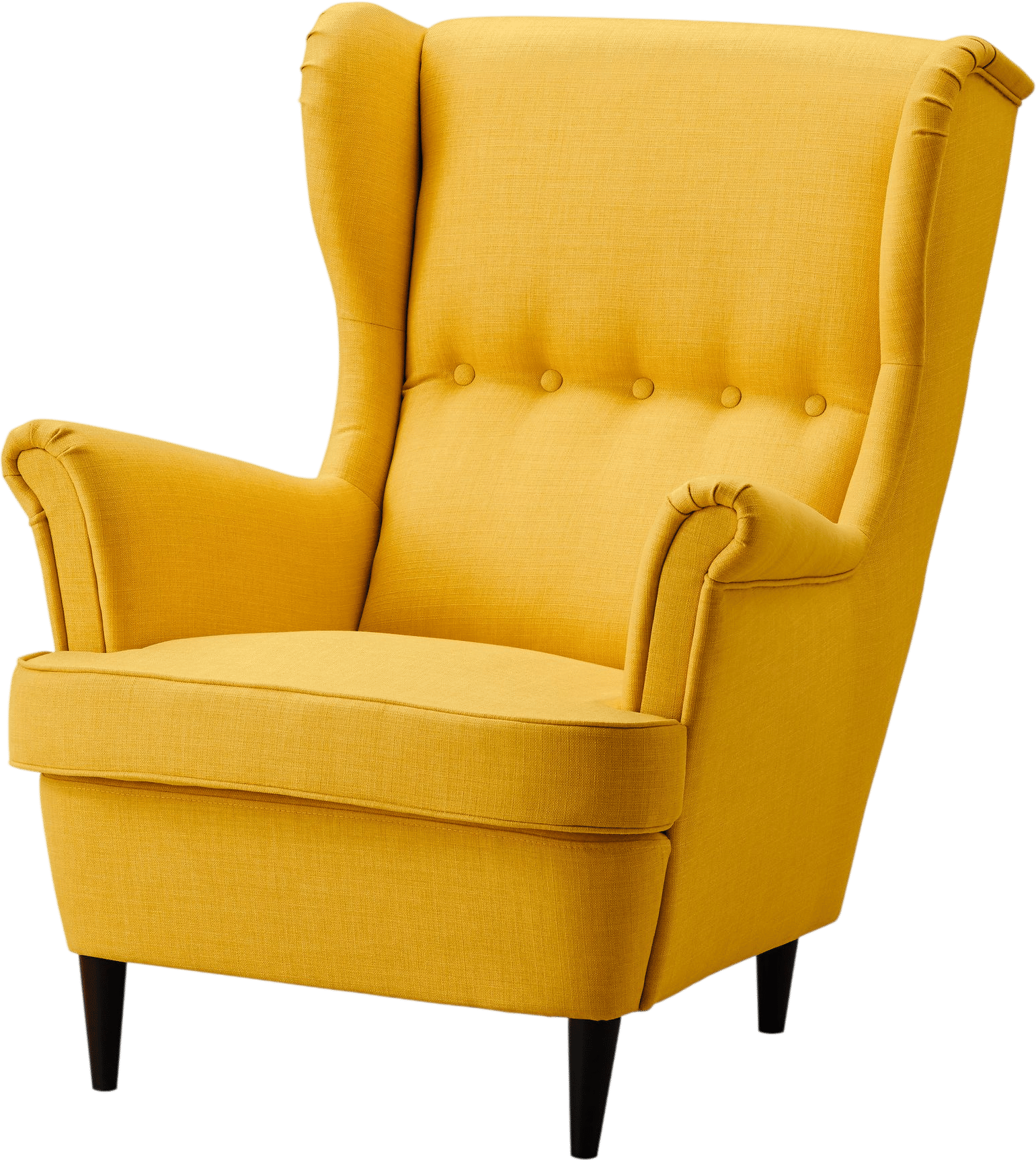STRANDMON Wing chair, Skiftebo yellow