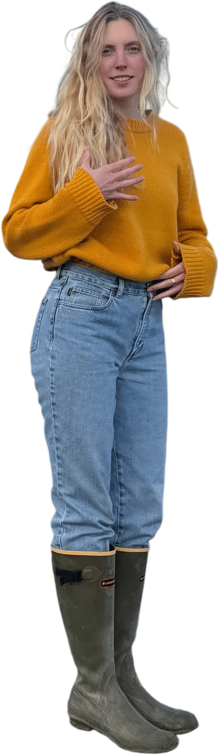 a maritime yellow sweater