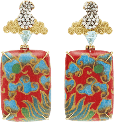 Marquetry Earrings