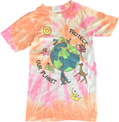 Vintage Protect Our Planet Tie-Dye T-Shirt
