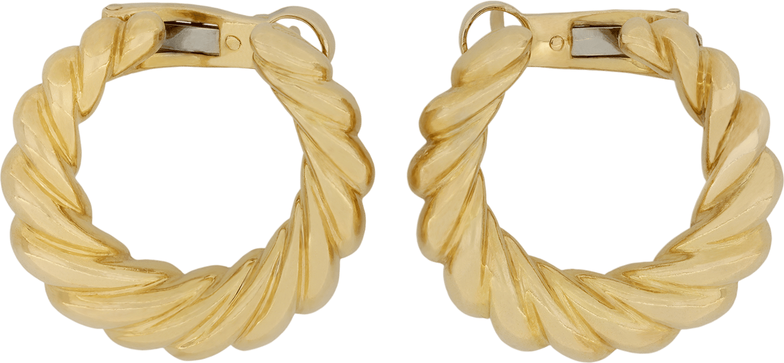 Cartier Yellow Gold Earrings (Circa 1980)