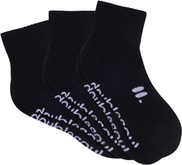 Doublesoul Quarter 3 Pack Solid Socks