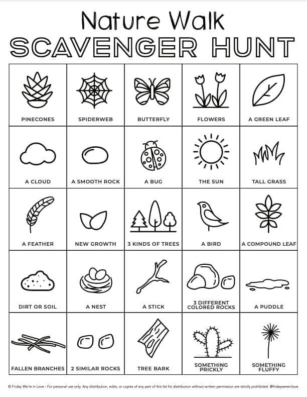 Nature Scavenger Hunt