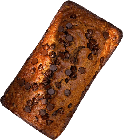 Whole Wheat Banana Bread with Chocolate Chips and Walnuts