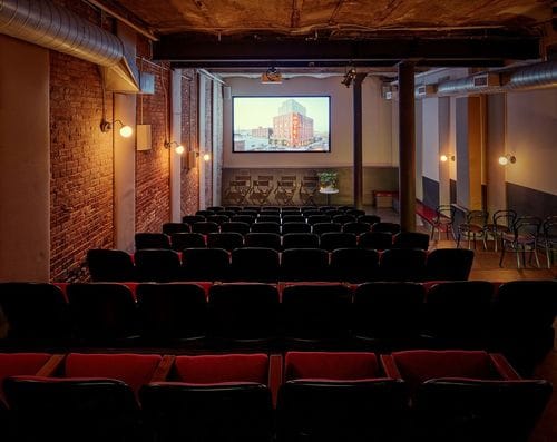 screening room underneath the wythe hotel