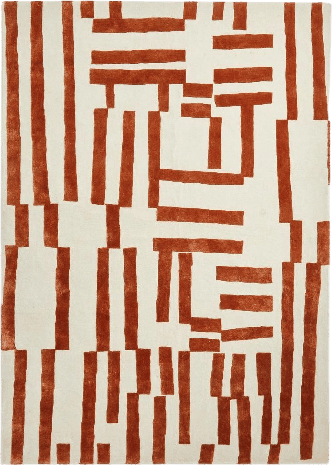 Soho Home Jarrett Rug, Rust