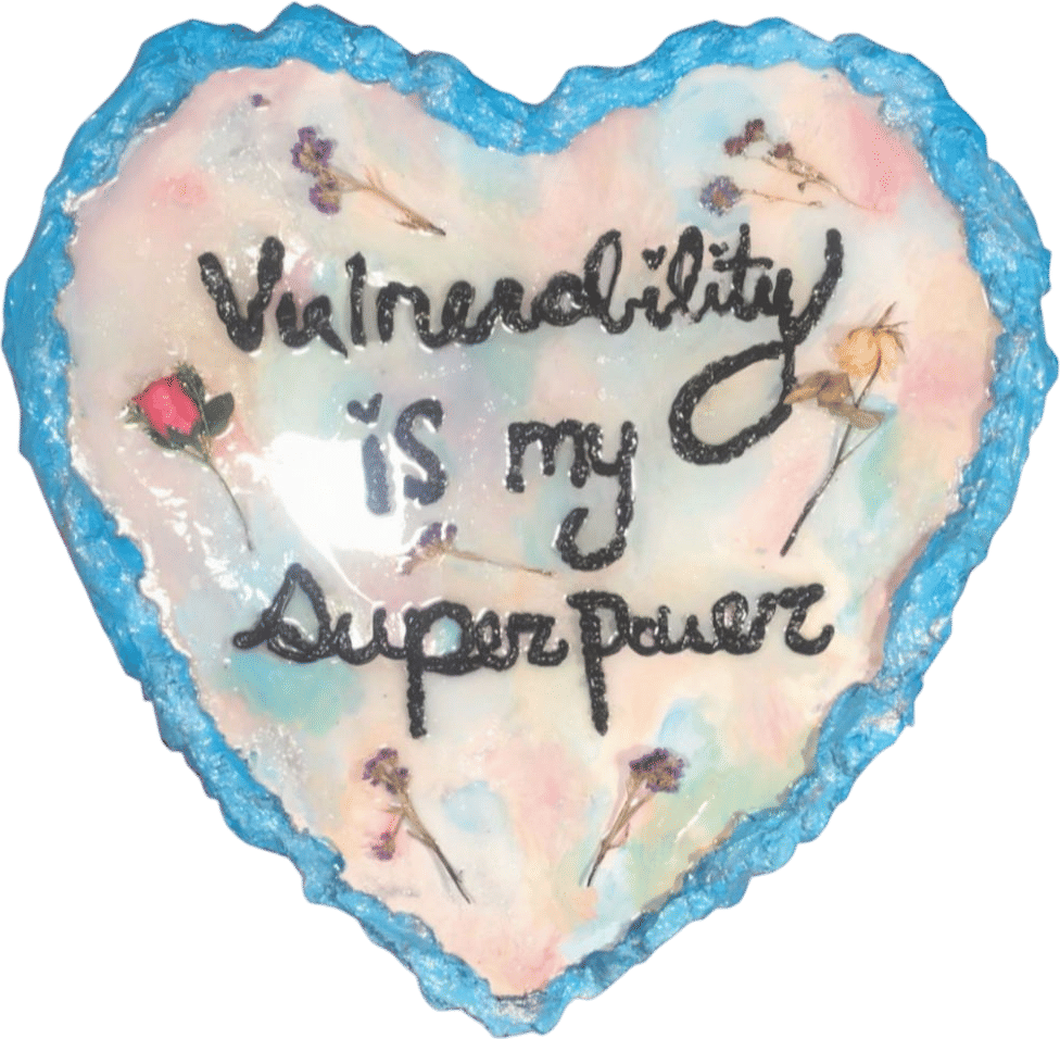 "Vulnerability is my Superpower" orgininal Fine Art print of painting