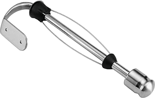 Kamenstein Perfect Tear Wall Mount Paper Towel Holder, Patented Design for One-Handed Use, Rounded Finial, 14-Inch, Brushed Silver Metal Finish