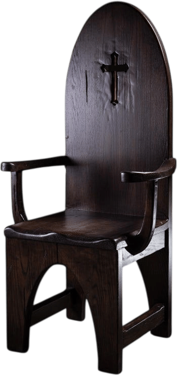 1983 Armchair in Hand Carved Oak by No Age Studio
