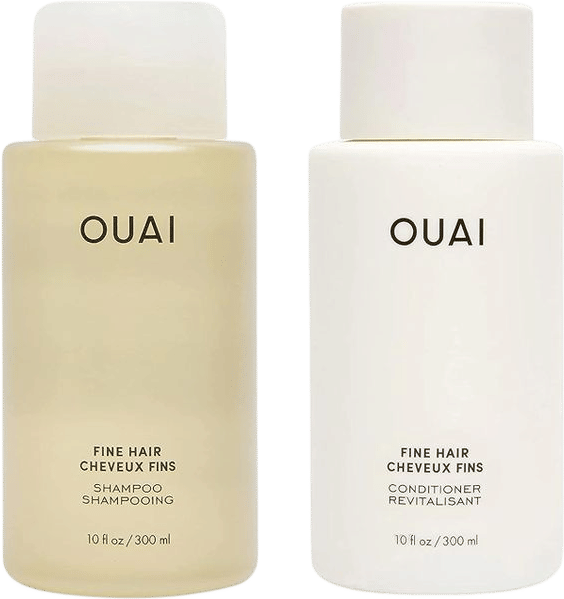 The OUAI Fine Hair Shampoo and Conditioner