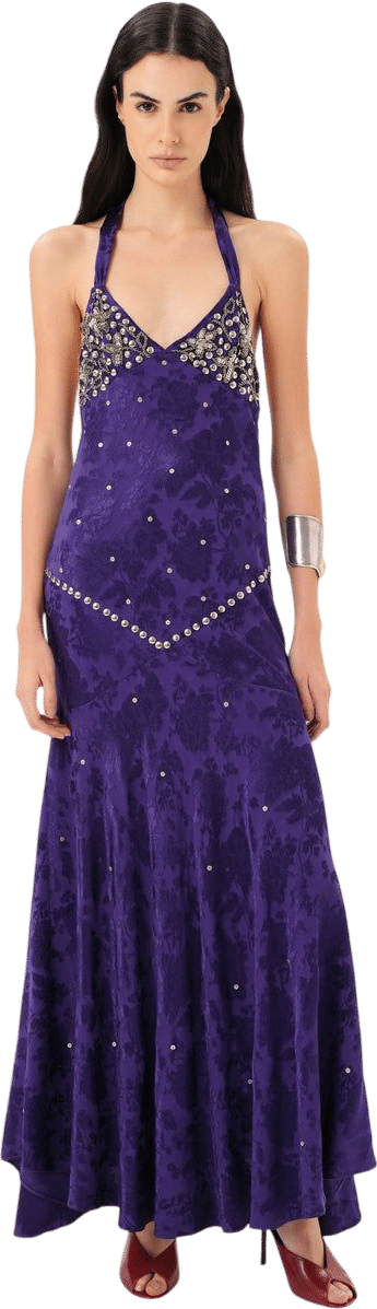 SIEDRÉS VICKA Open-back Embellished Maxi Dress
