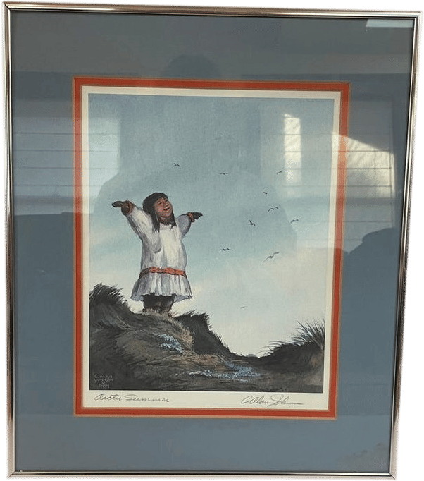 C Alan Johnson Arctic Summer Framed Print 1984 Signed Alaska Inuit Art 17x 15 - Etsy