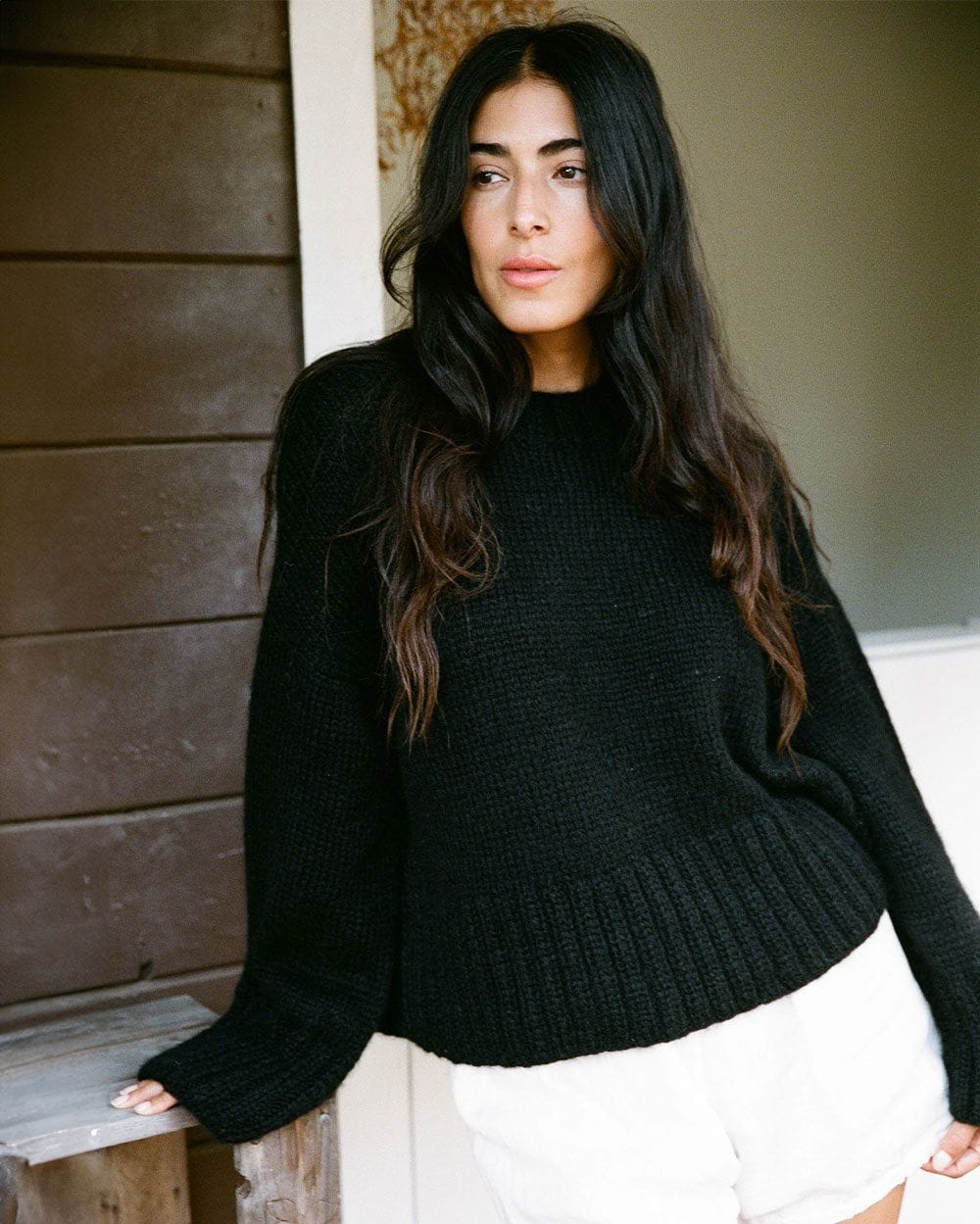 The Alissa Baby Alpaca Knit Sweater
