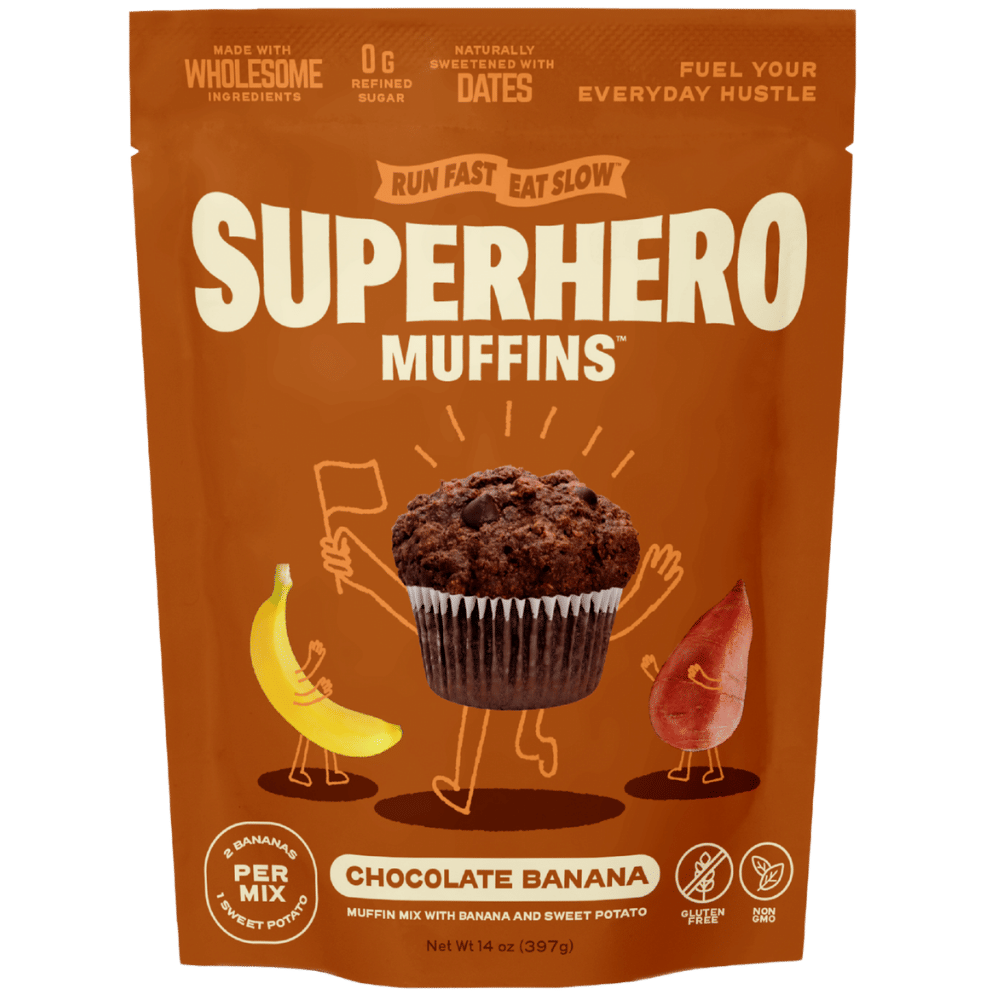 Chocolate Banana Superhero Muffin Mix