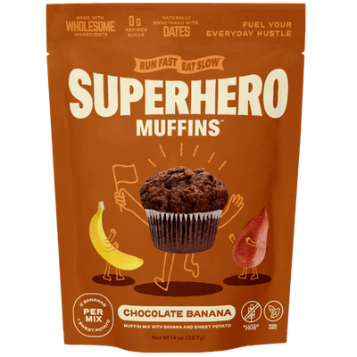 Chocolate Banana Superhero Muffin Mix