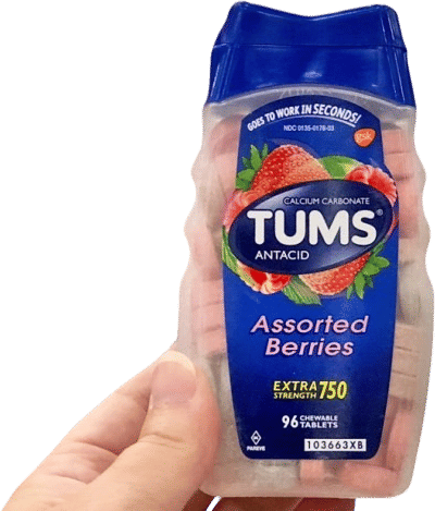 Taking 2 Tums Assorted Berries Preemptively