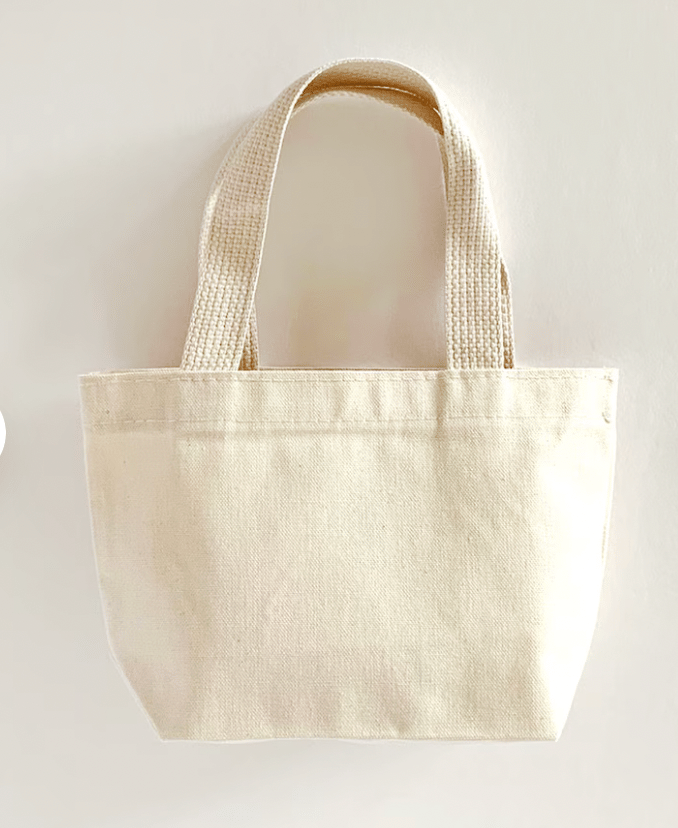 Extra Small Canvas Tote Bag